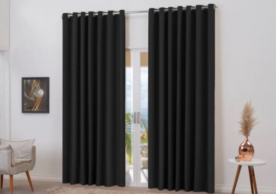 Cortina Blecaute, Preta, tamanho 4.00 X 2.60