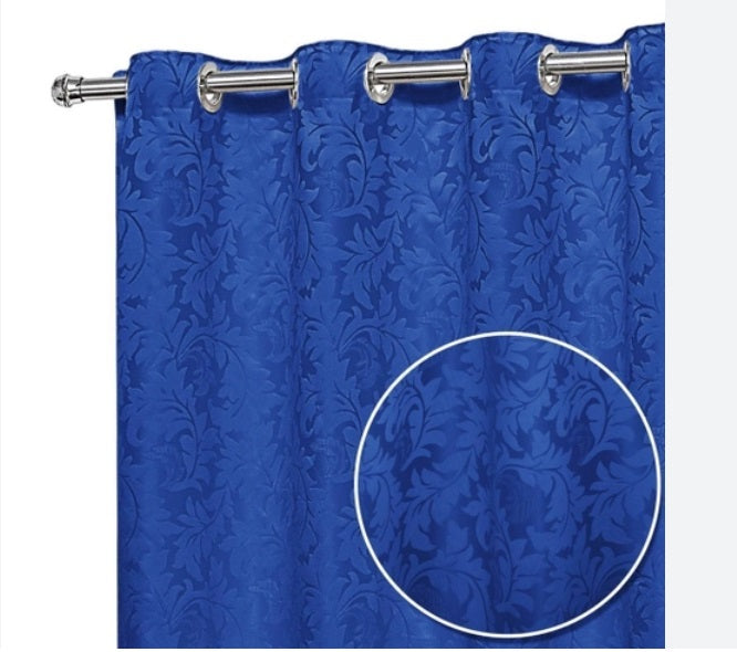 Cortina Jacardi, Azul, tamanho 3.00 X 2.60