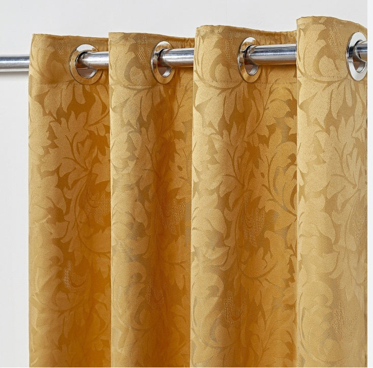 Cortina Jacardi, Mostarda, tamanho 2.60 X 1.60