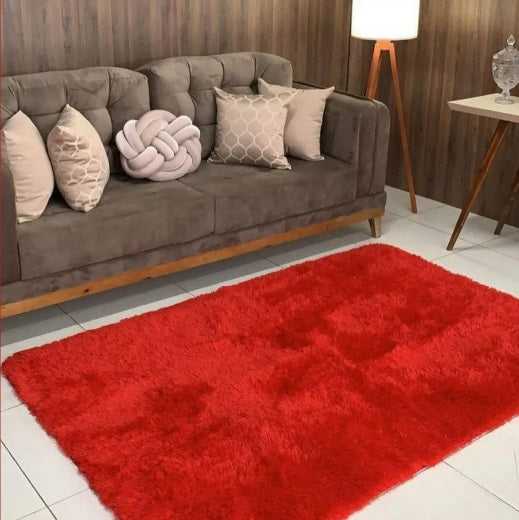 Tapete de sala, 2.00 x 2.45, felpudo, cores variadas