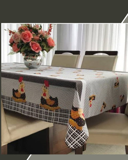 Forro de mesa, estampado, para 6 cadeiras
