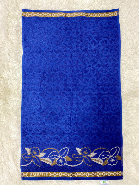 Toalha de banho, azul marinho, 150 x 0.75, 100% algodão, hortência
