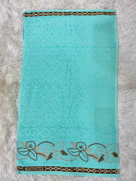 Toalha de banho, verde chá, 150 x 0.75, 100% algodão, hortência