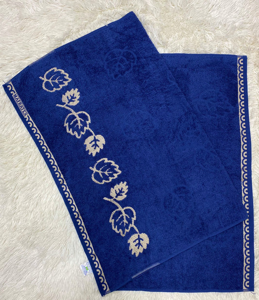 Toalha de banho, azul marinho, 150 x 0.75, 100% algodão, veneza