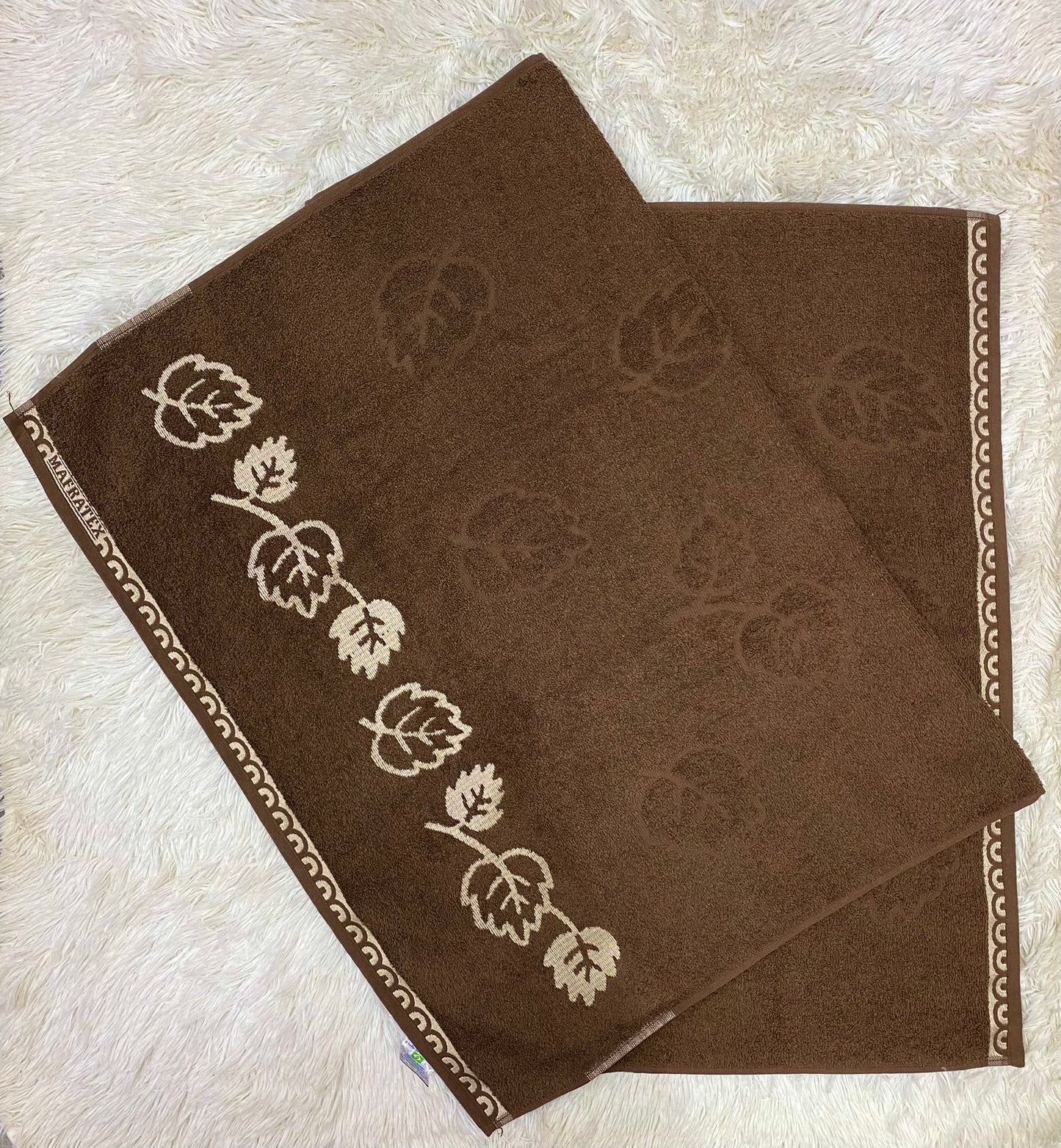 Toalha de banho, marron, 150 x 0.75, 100% algodão, veneza