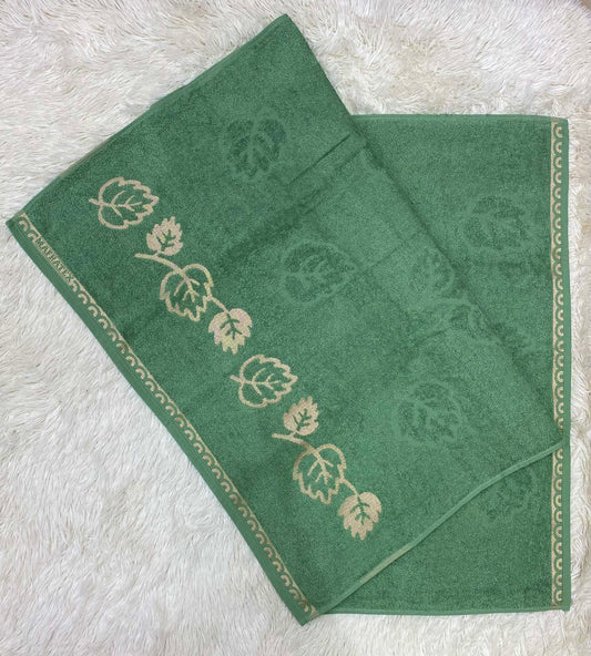 Toalha de banho, verde bambú, 150 x 0.75, 100% algodão, veneza