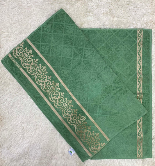 Toalha de banho, verde bambú, 150 x 0.75, 100% algodão, dubai