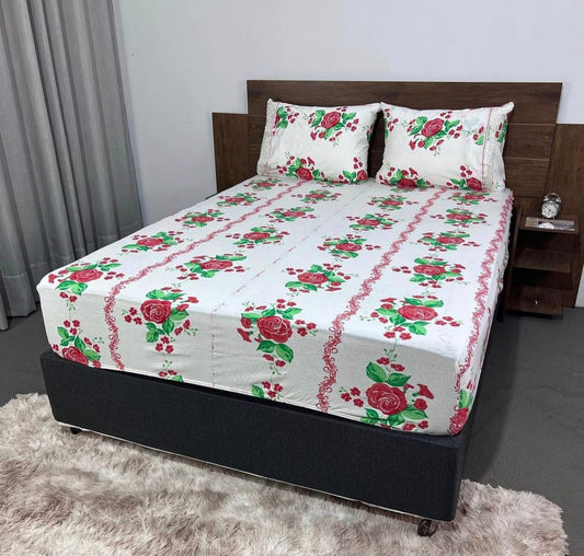 Lençol Casal Estampado Fio 30 Penteado