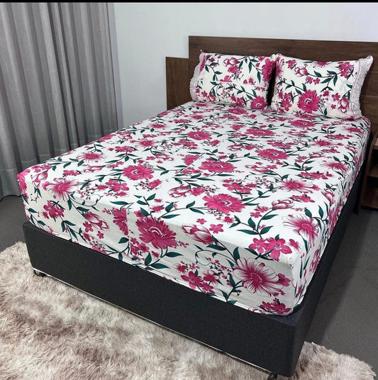 Lençol Casal Estampado Fio 30 Penteado