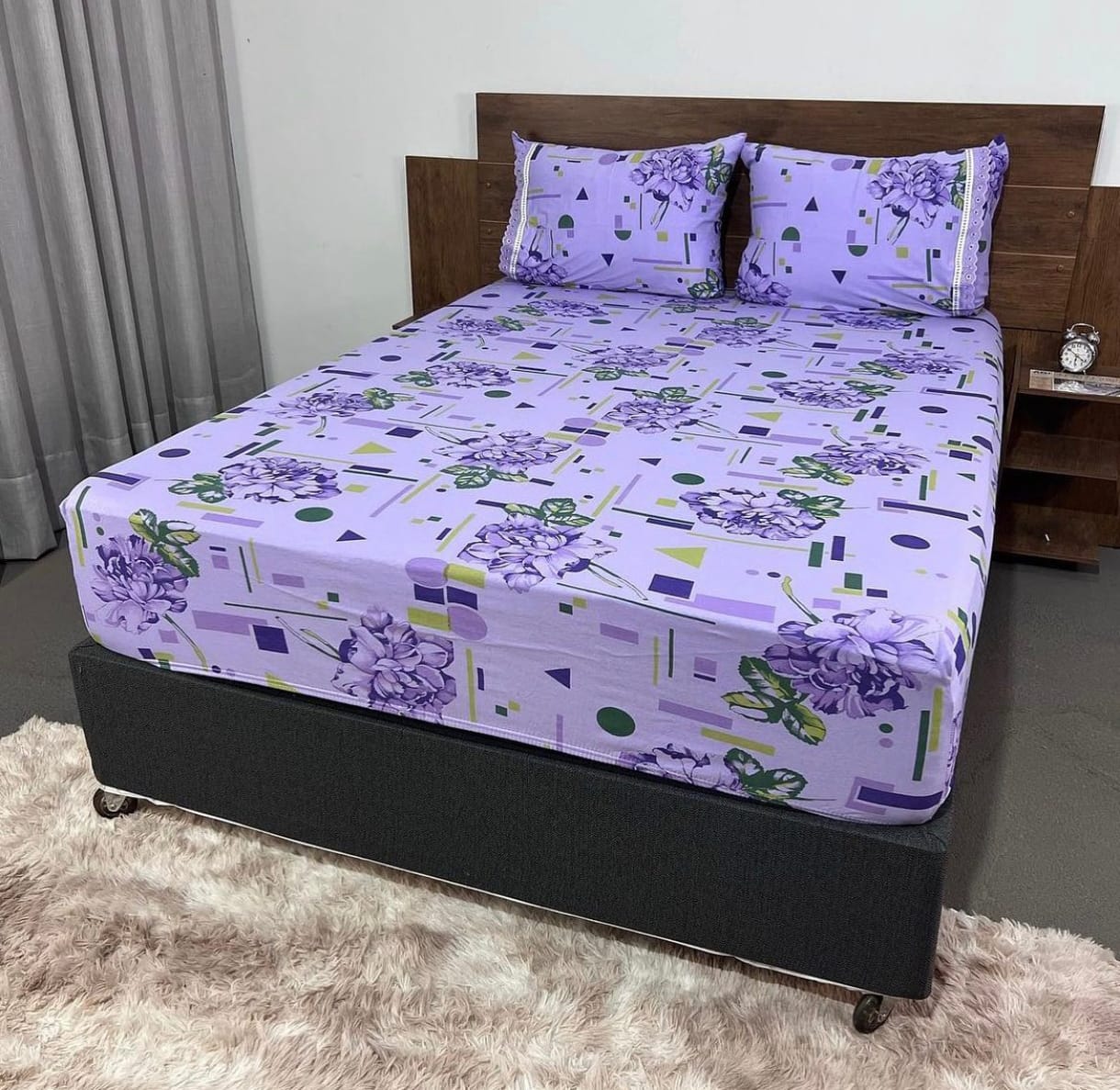 Lençol Casal Estampado Fio 30 Penteado