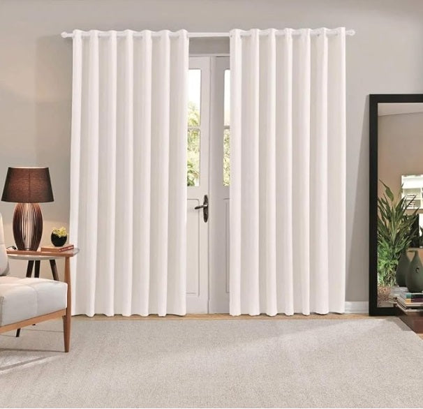 Cortina Blecaute, Off White, tamanho 3.00 X 2.60