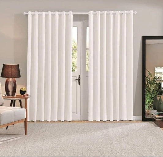 Cortina Blecaute, Off White, tamanho 3.00 X 2.60