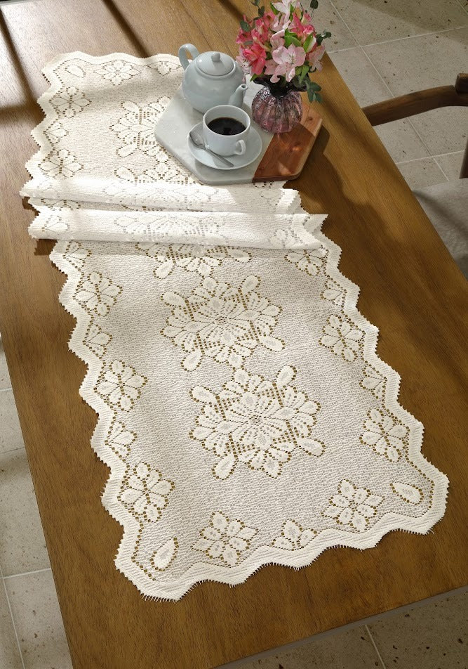 Trilho Clássico de renda 1.50 X 50 - Bege