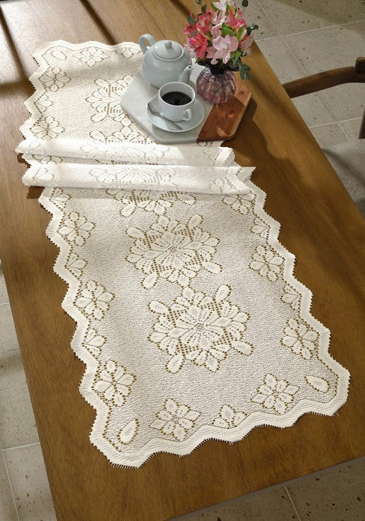 Trilho Clássico de renda 1.50 X 50 - Bege