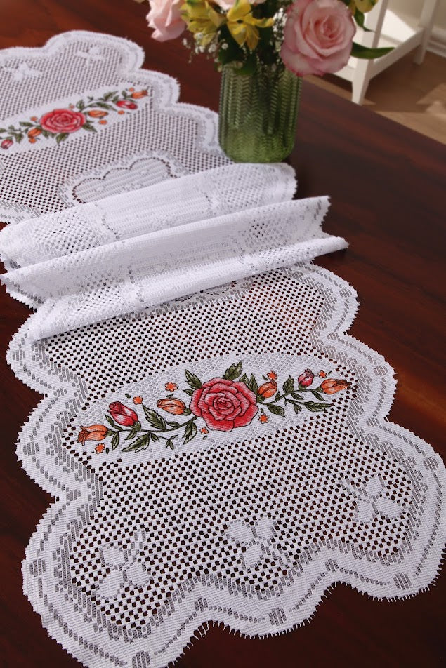 Trilho Clássico de renda 1.50 X 50 - Branca