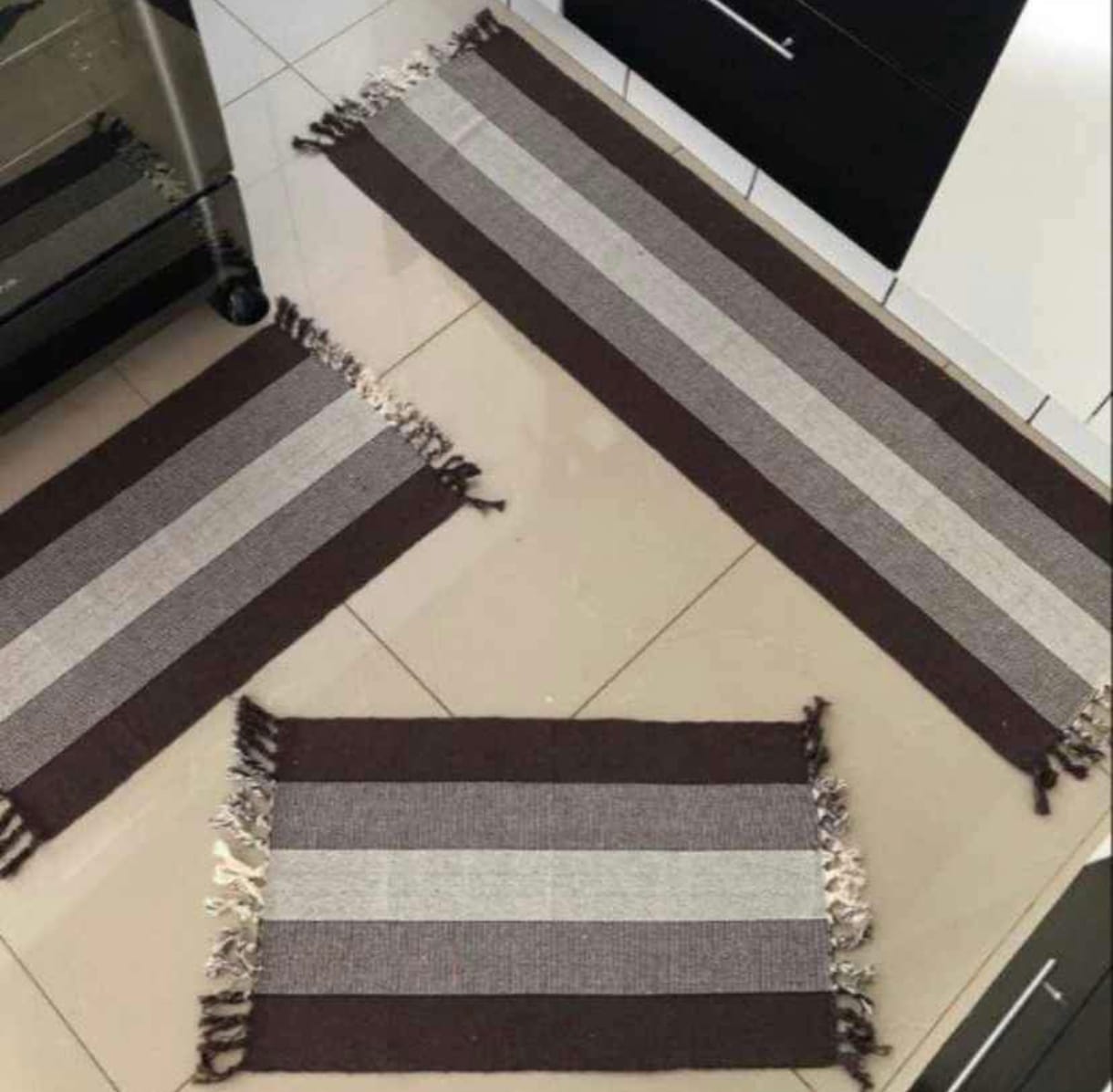 Kit passadeira de cozinha, 3 peças, cores variadas