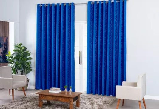 Cortina Jacardi, Azul, tamanho 2.60 X 1.60