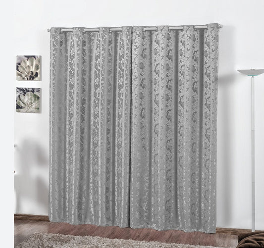 Cortina Jacardi, Cinza, tamanho 2.60 X 1.60