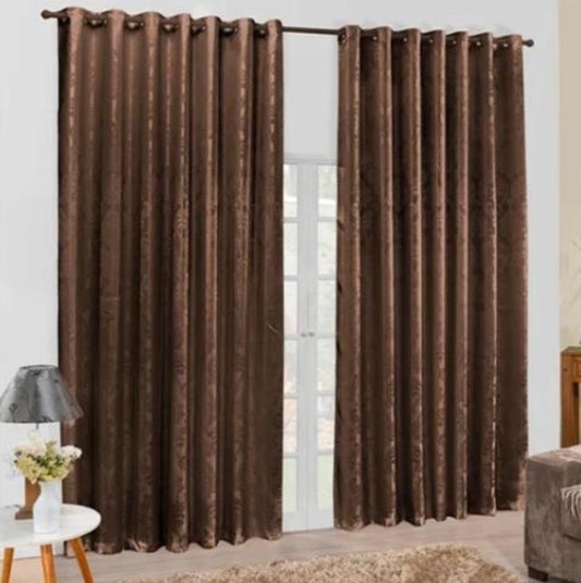 Cortina Jacardi, Marrom, tamanho 3.00 X 2.60
