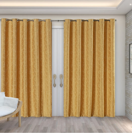 Cortina Jacardi, Mostarda, tamanho 2.60 X 1.60