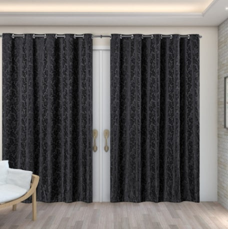 Cortina Jacardi, Preto, tamanho 2.60 X 1.60